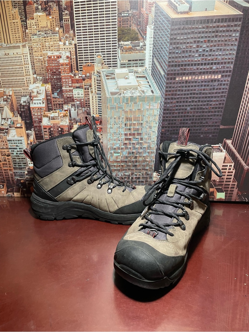 Keen Men's Olive and Black Waterproof Hiking Boots